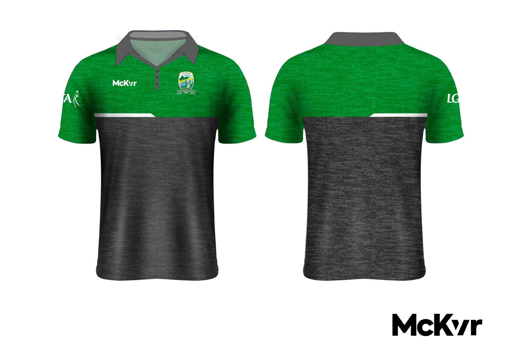 Clady GFC McKvr Polo Top Grey - LGFA