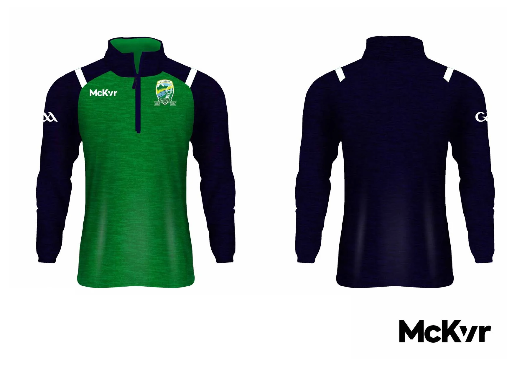 Clady GFC McKvr Quarter Zip Navy - GAA