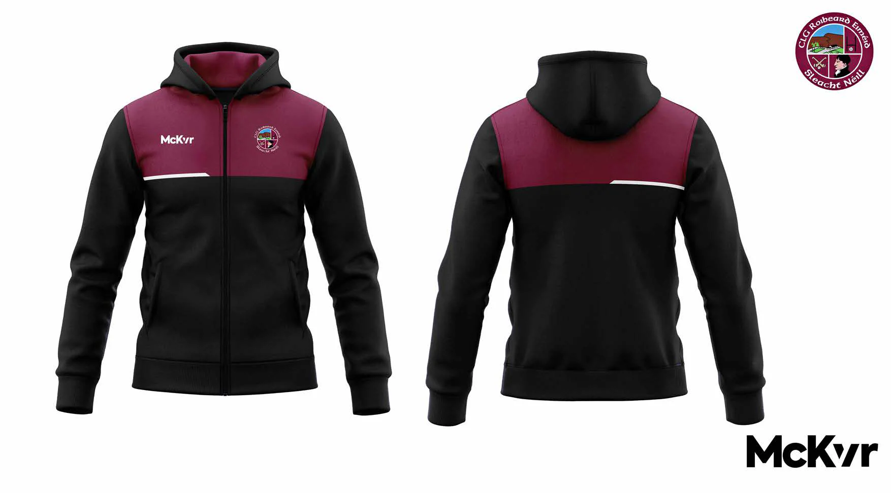 CLG Roibeard Eiméid, Sleacht Néill McKvr Speed Full Zip Hoodie