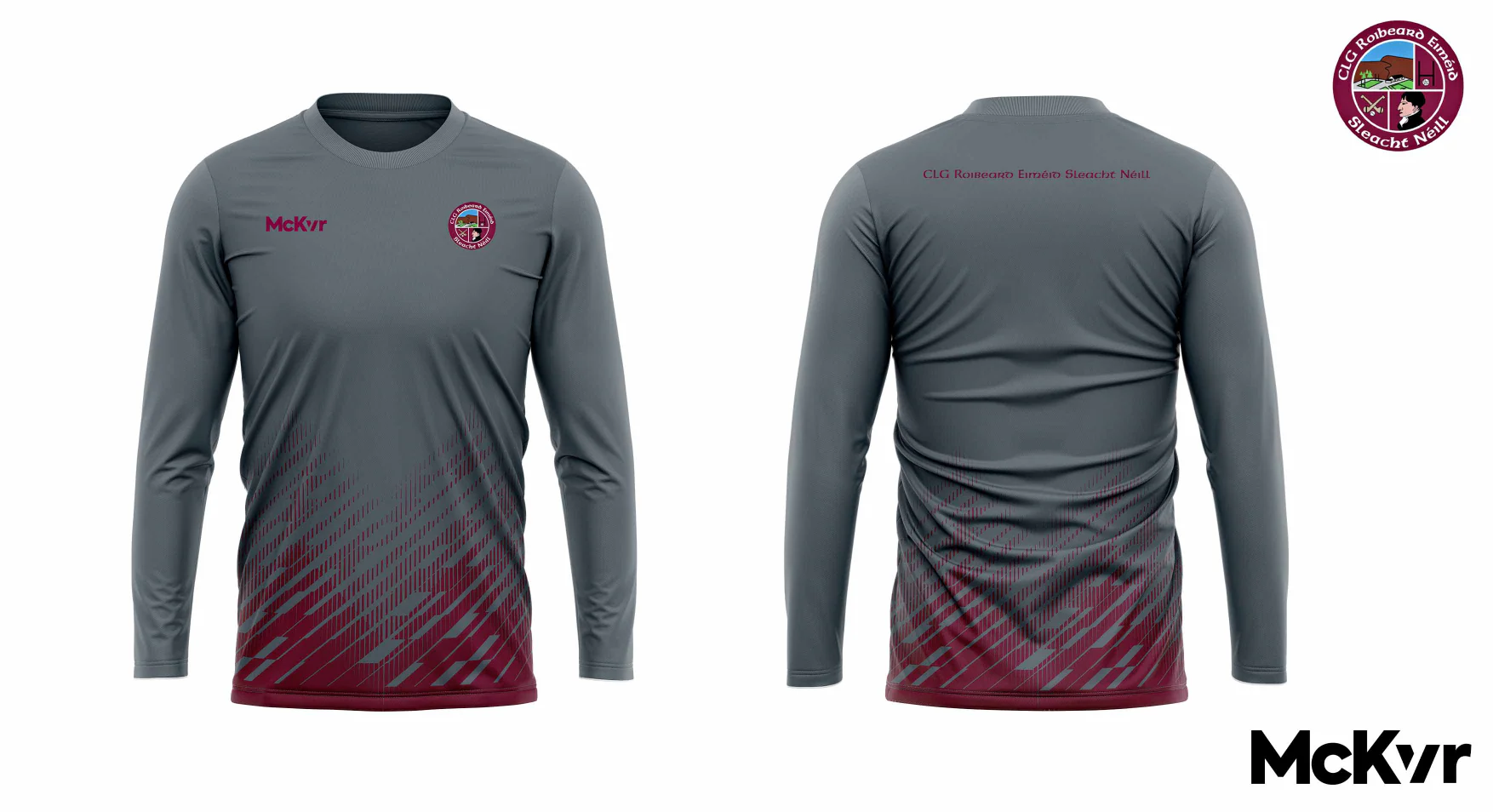 CLG Roibeard Eiméid, Sleacht Néill McKvr Tech Top - Grey