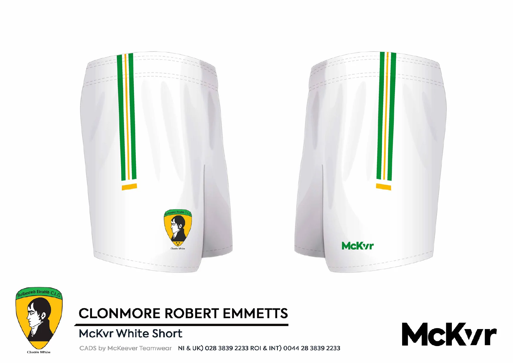 Clonmore Roberts Emmetts McKvr Shorts - White