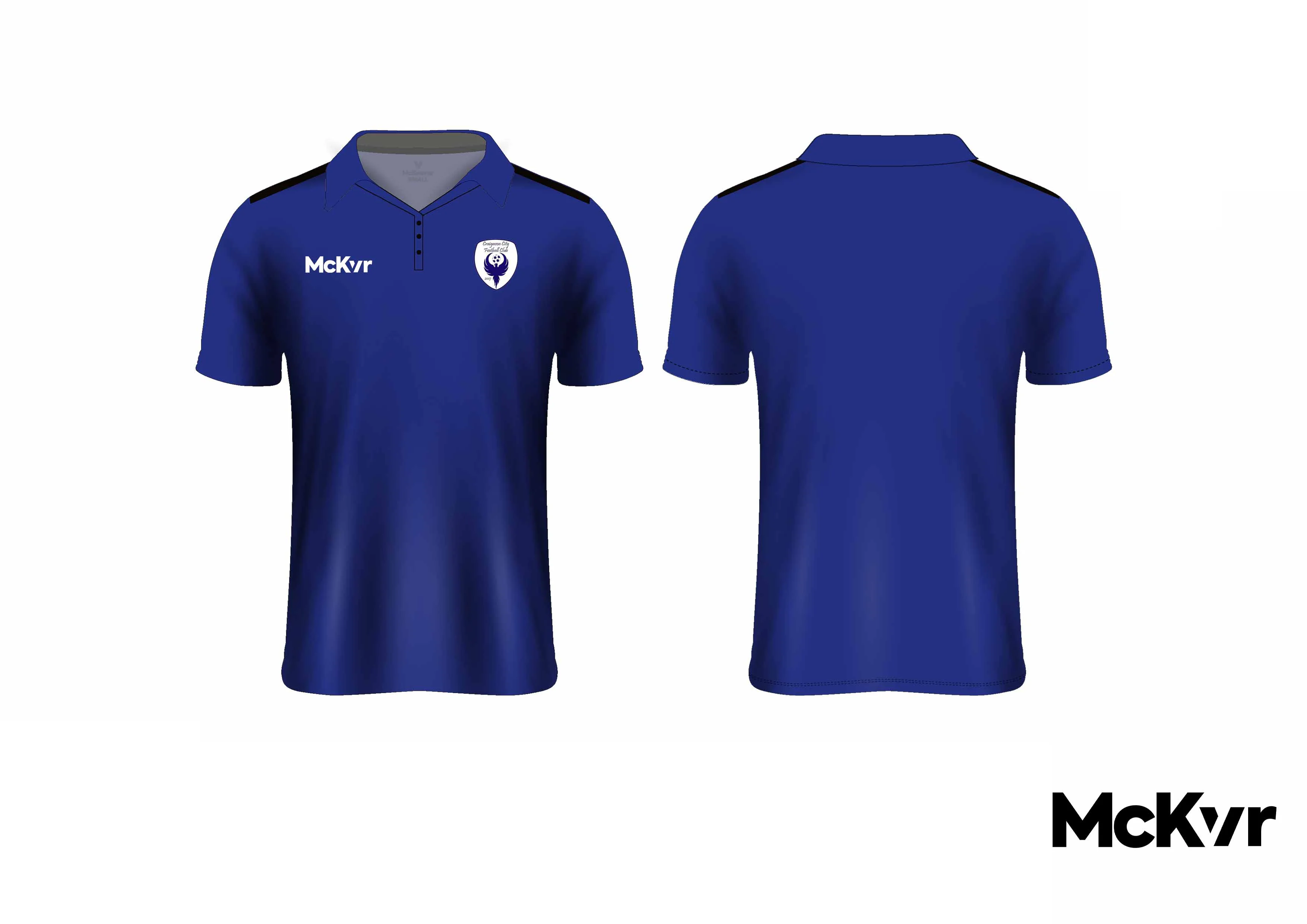 Craigavon City McKvr Polo Top - Blue