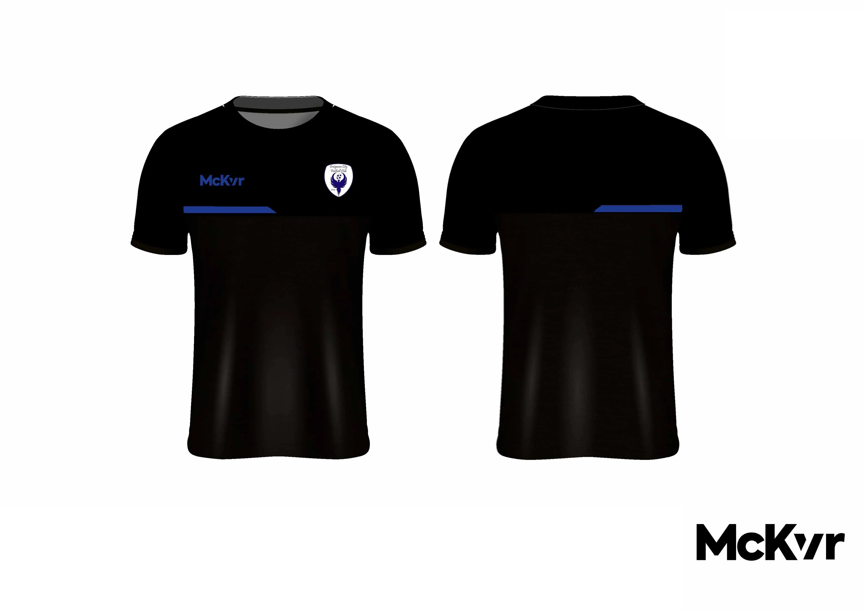 Craigavon City McKvr Tee Shirt - Black - Image 2