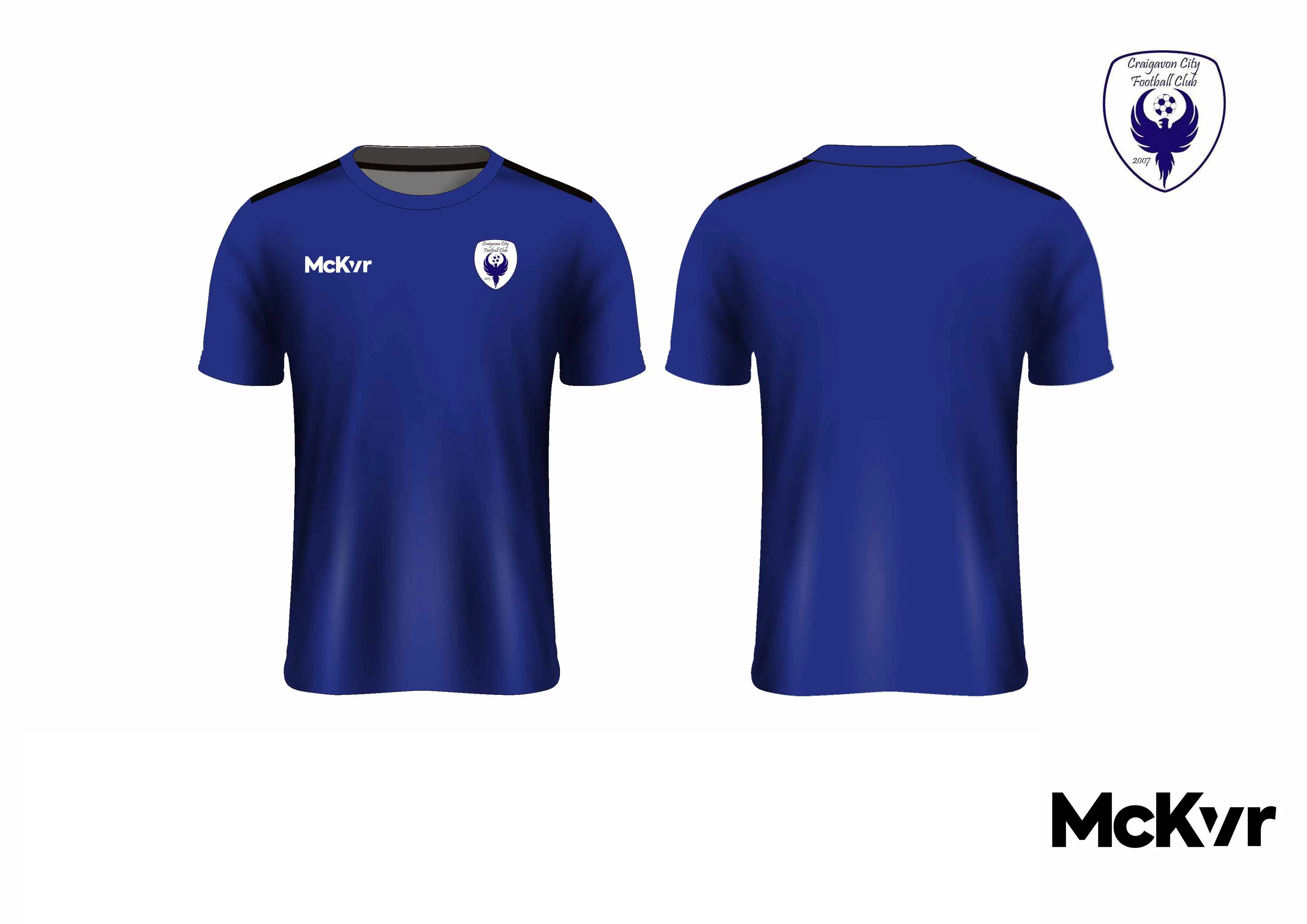 Craigavon City McKvr Tee Shirt - Blue