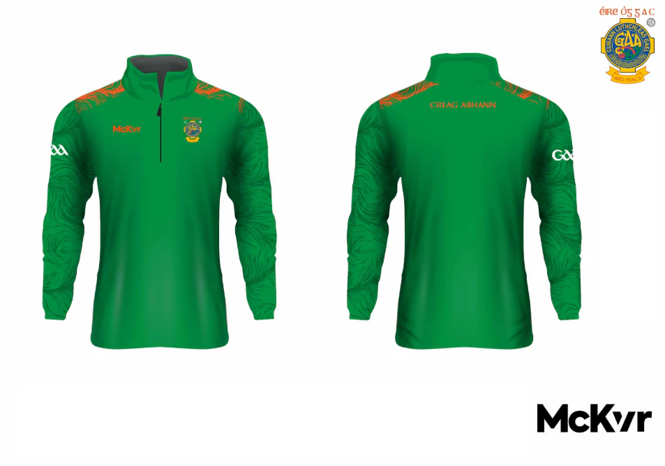 Éire Óg GAC McKvr Quarter Zip - Emerald - GAA