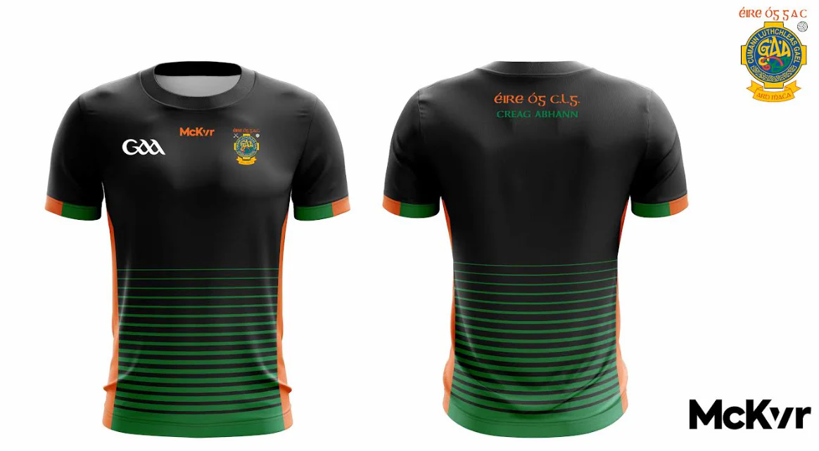 Eire OG GAC McKvr Black Training Jersey - GAA