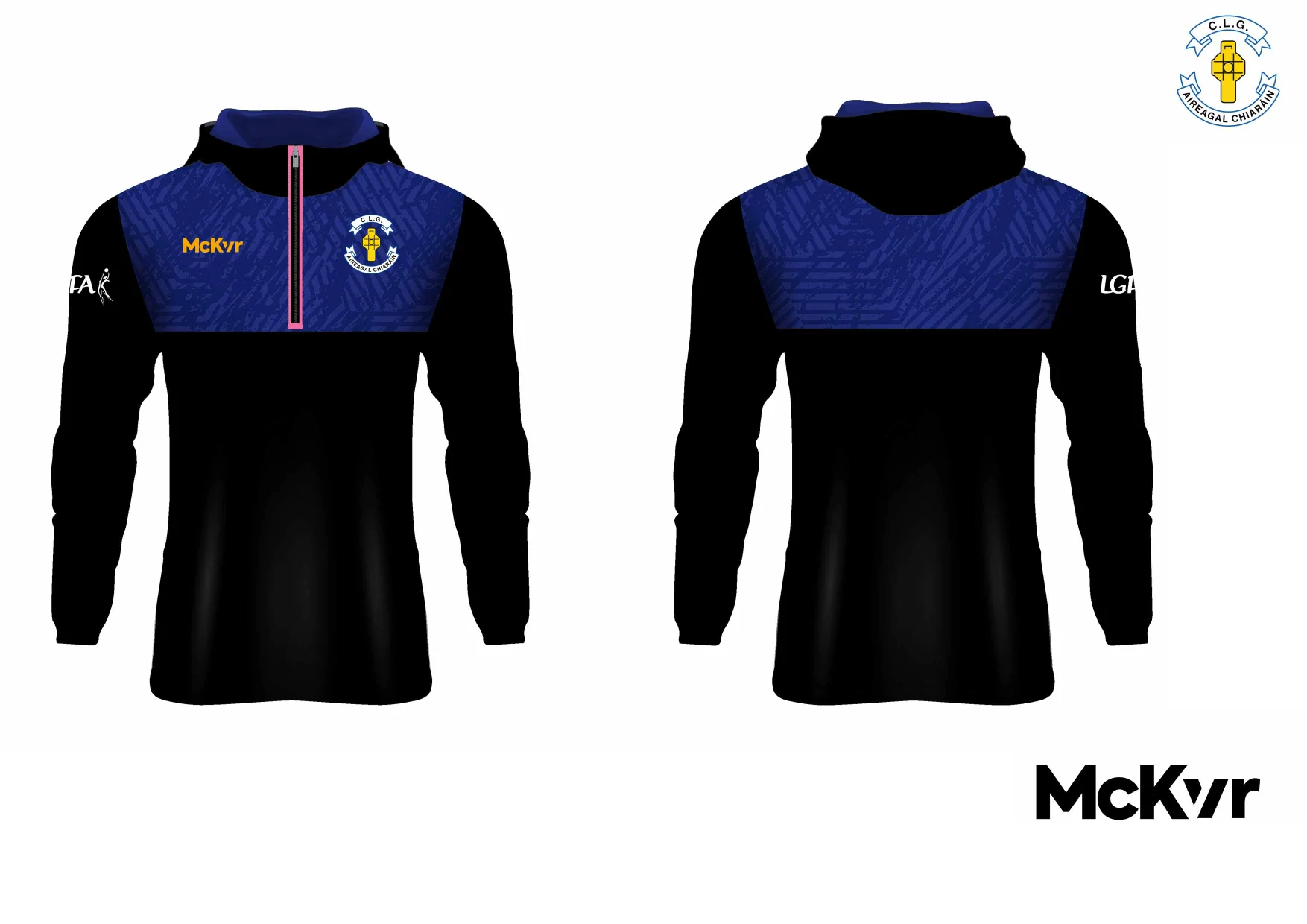 Errigal Ciaran McKvr LGFA Boost Plus Quarter Zip Hoodie