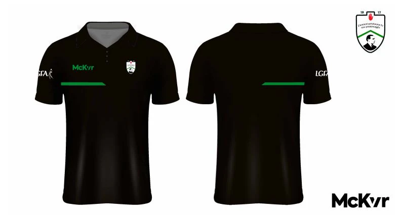 Fintona Pearses GAC McKvr LGFA Speed Tech Polo - Black