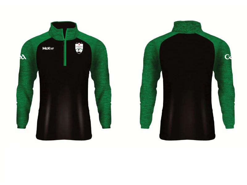 Fintona Pearses McKvr Quarter Zip Black - GAA