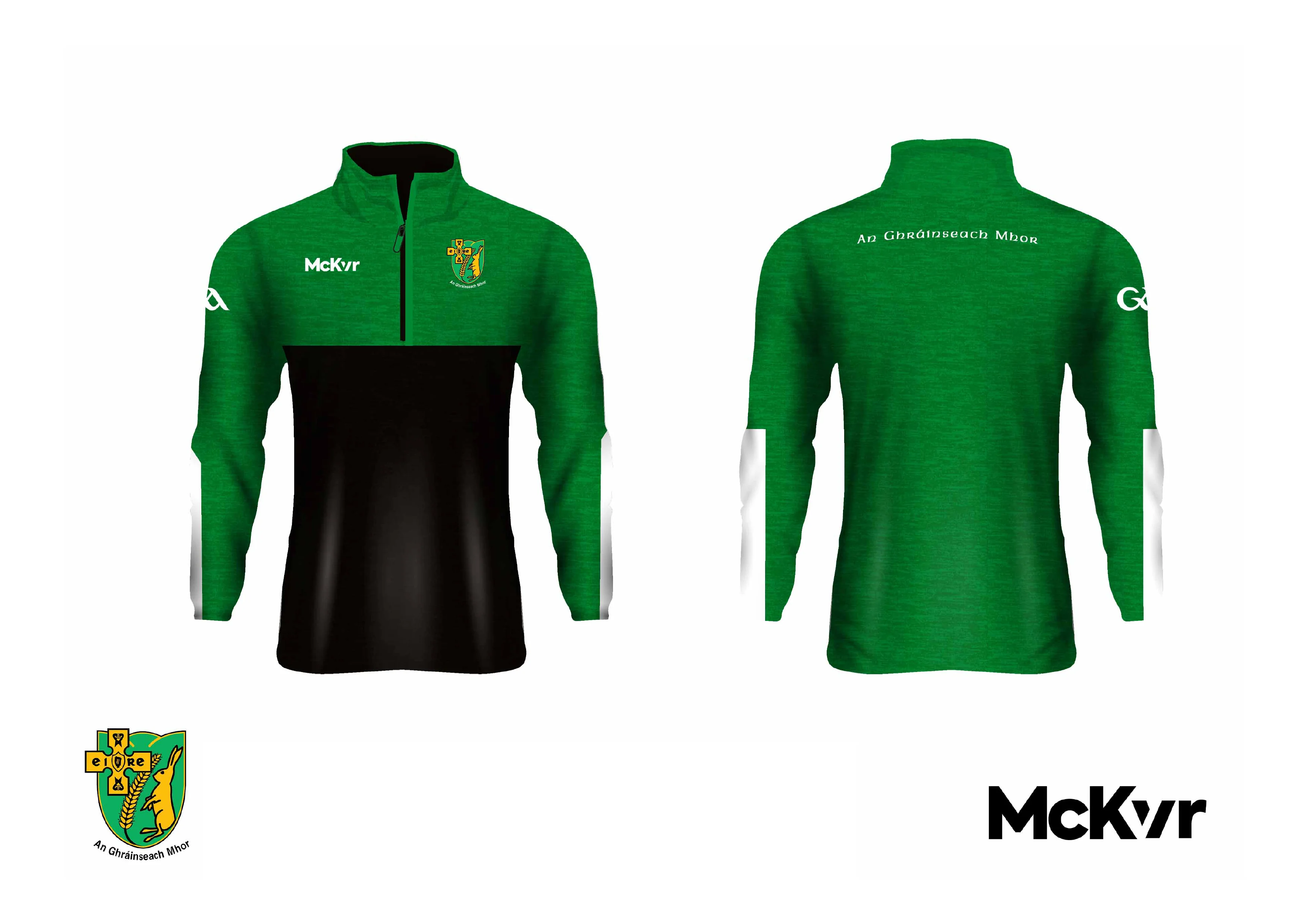Granemore GFC McKvr Quarter Zip - Green