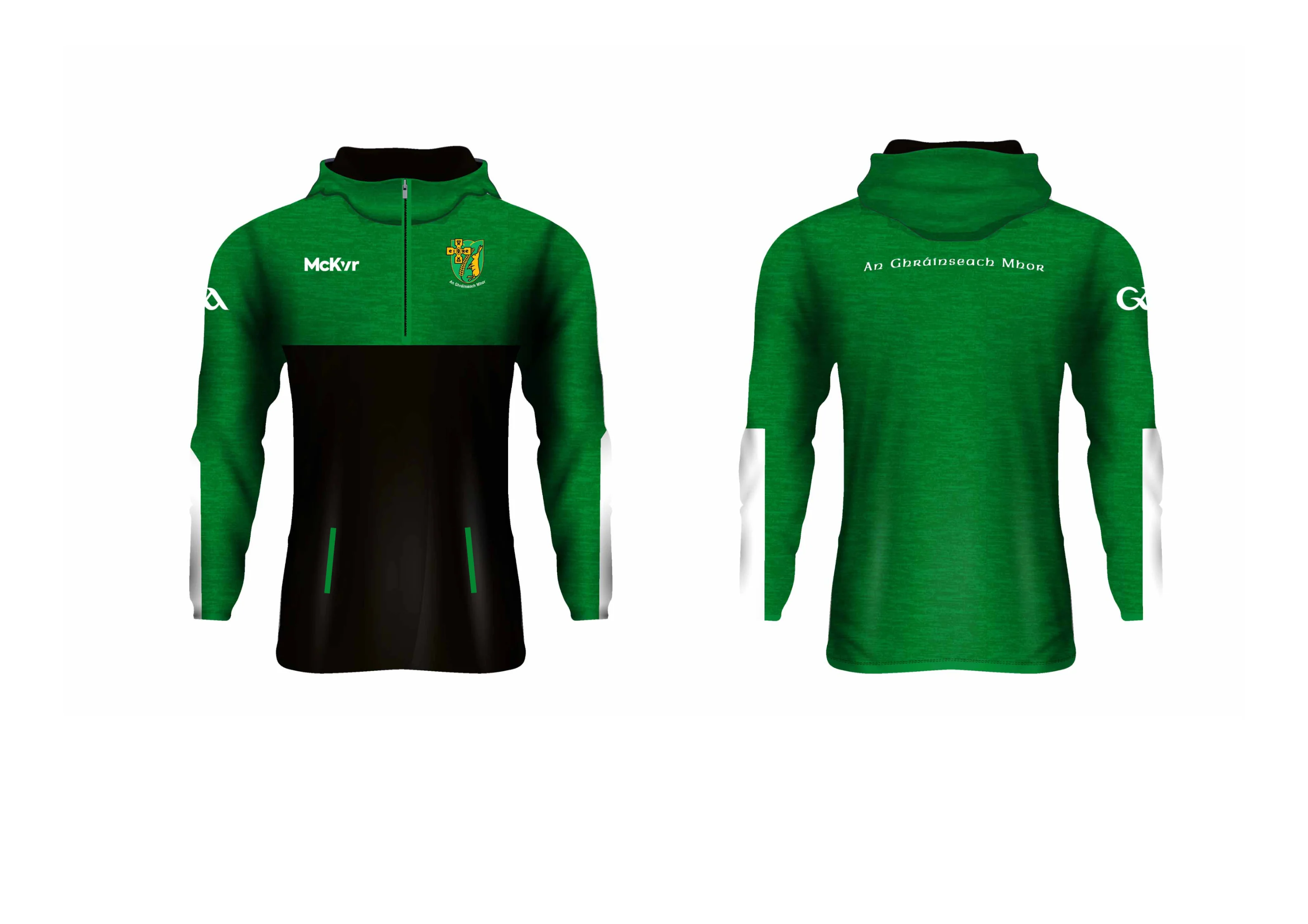 Granemore GFC McKvr Quarter Zip Hoodie - Green