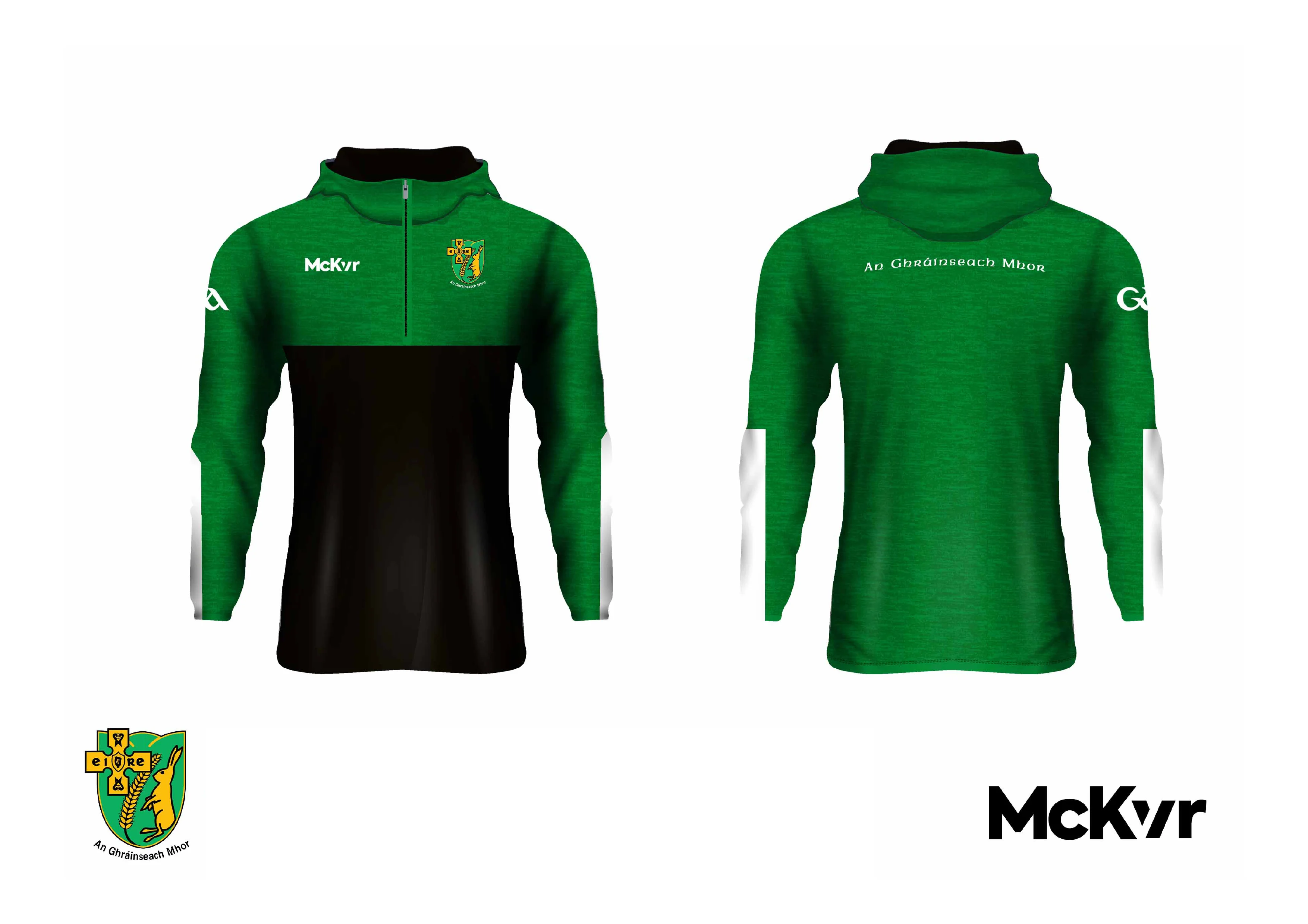 Granemore GFC McKvr Quarter Zip Hoodie - Green