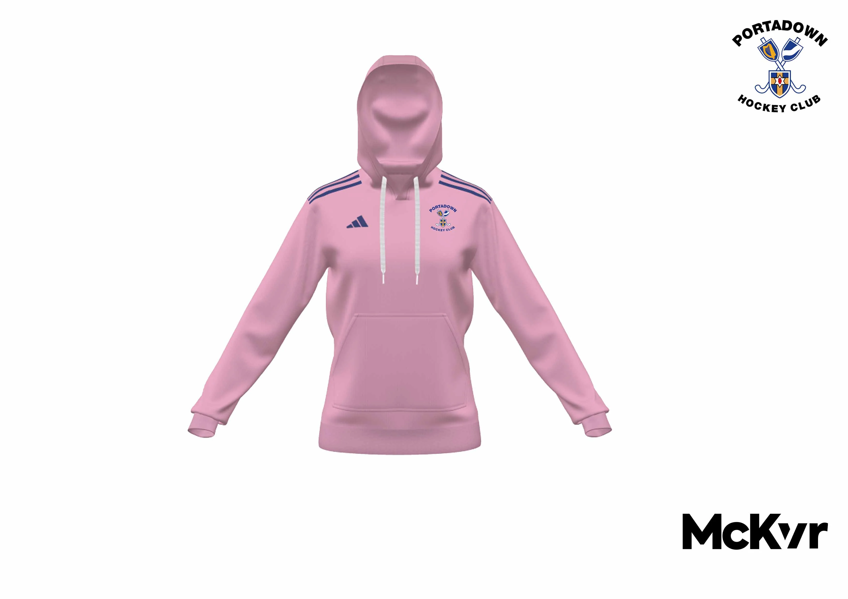 Portadown Hockey Club Adidas Pink-Hoodie