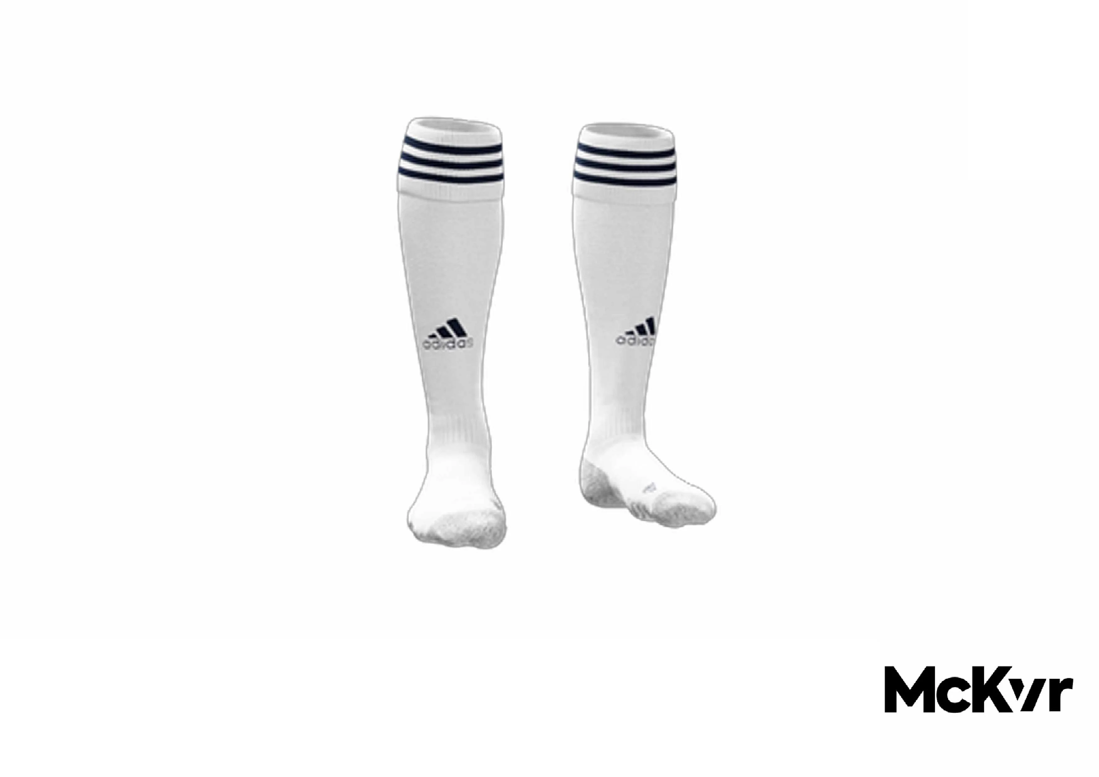 QUB Hockey Adidas Sock - White