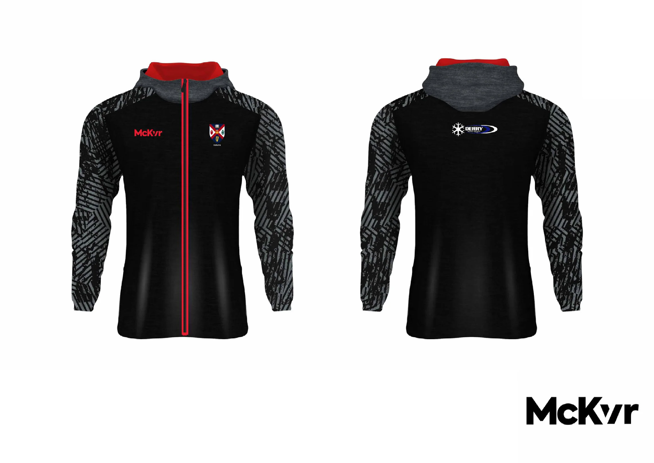 QUB Hurling McKvr Full Zip Hoodie