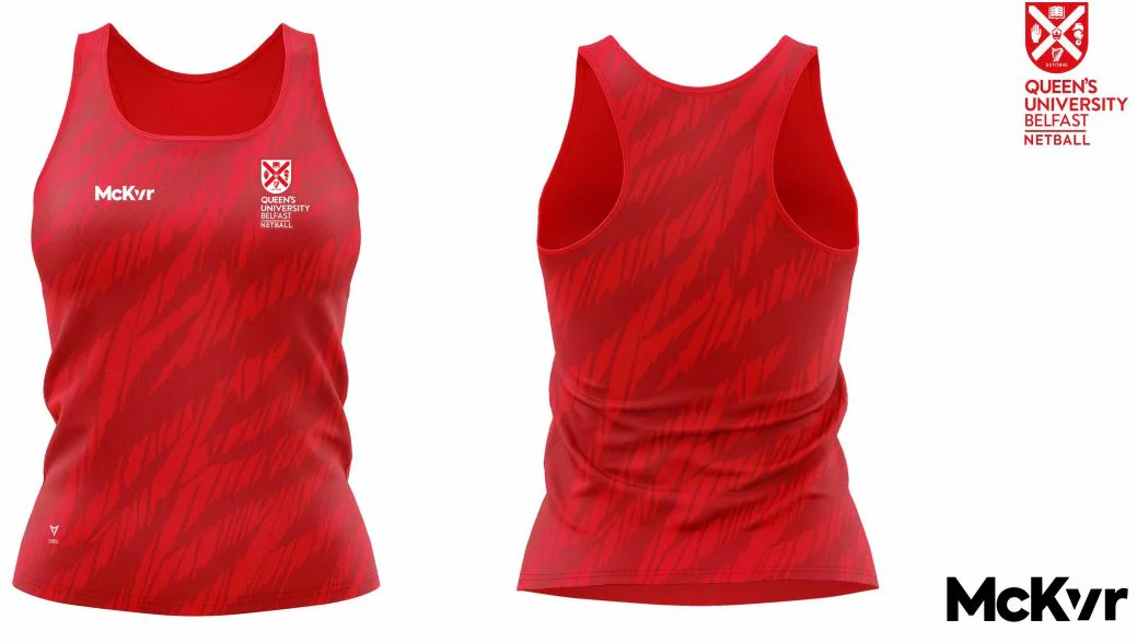 QUB Netball McKvr Vest - Red