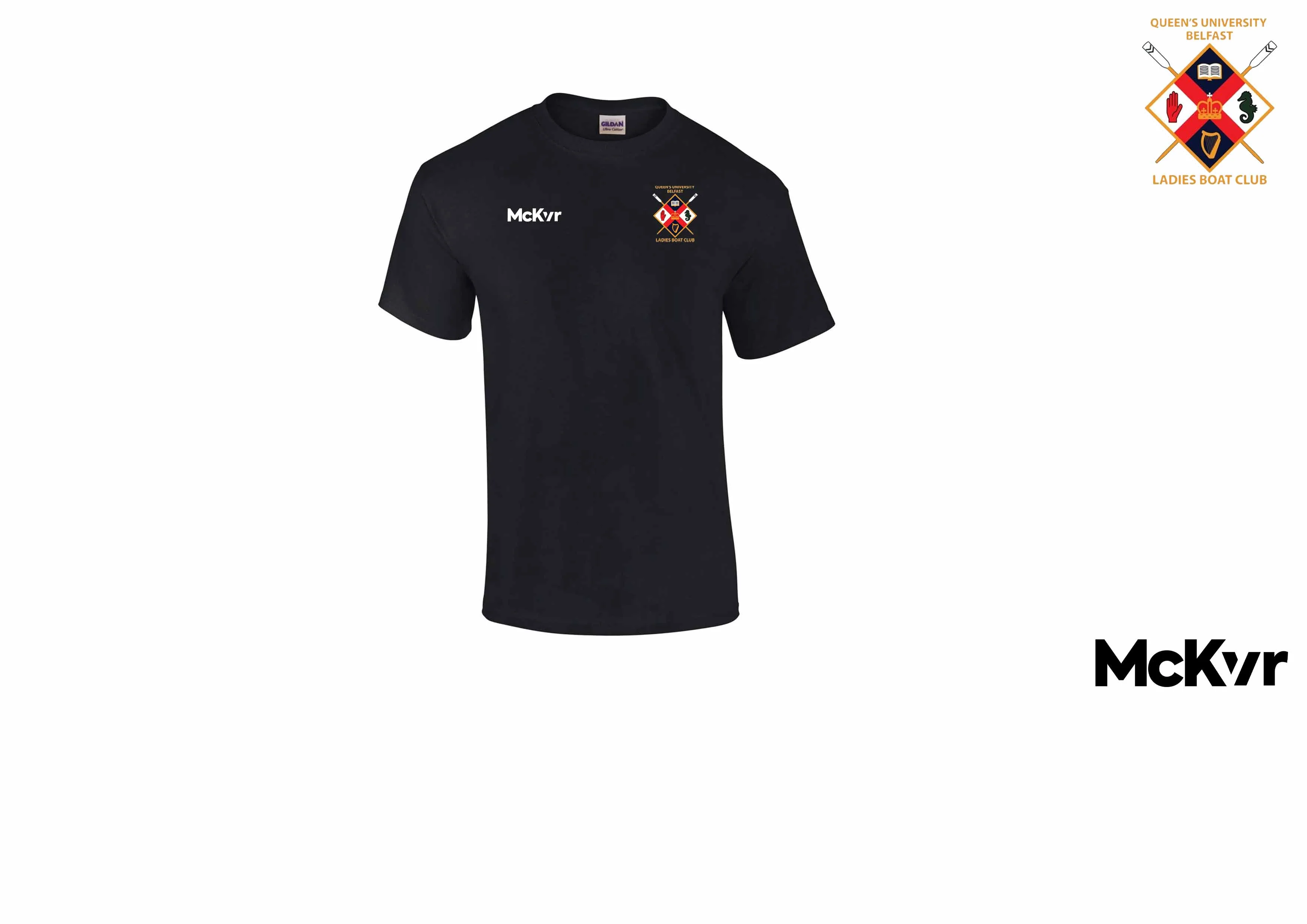 QUB Rowing McKvr Cotton Tee Shirt Womens