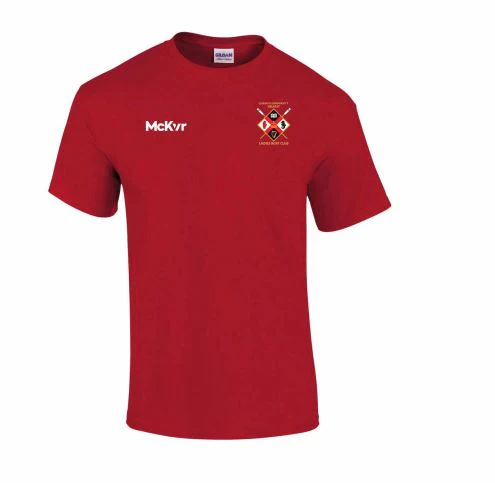 QUB Rowing McKvr Cotton Tee Shirt Red - Womens