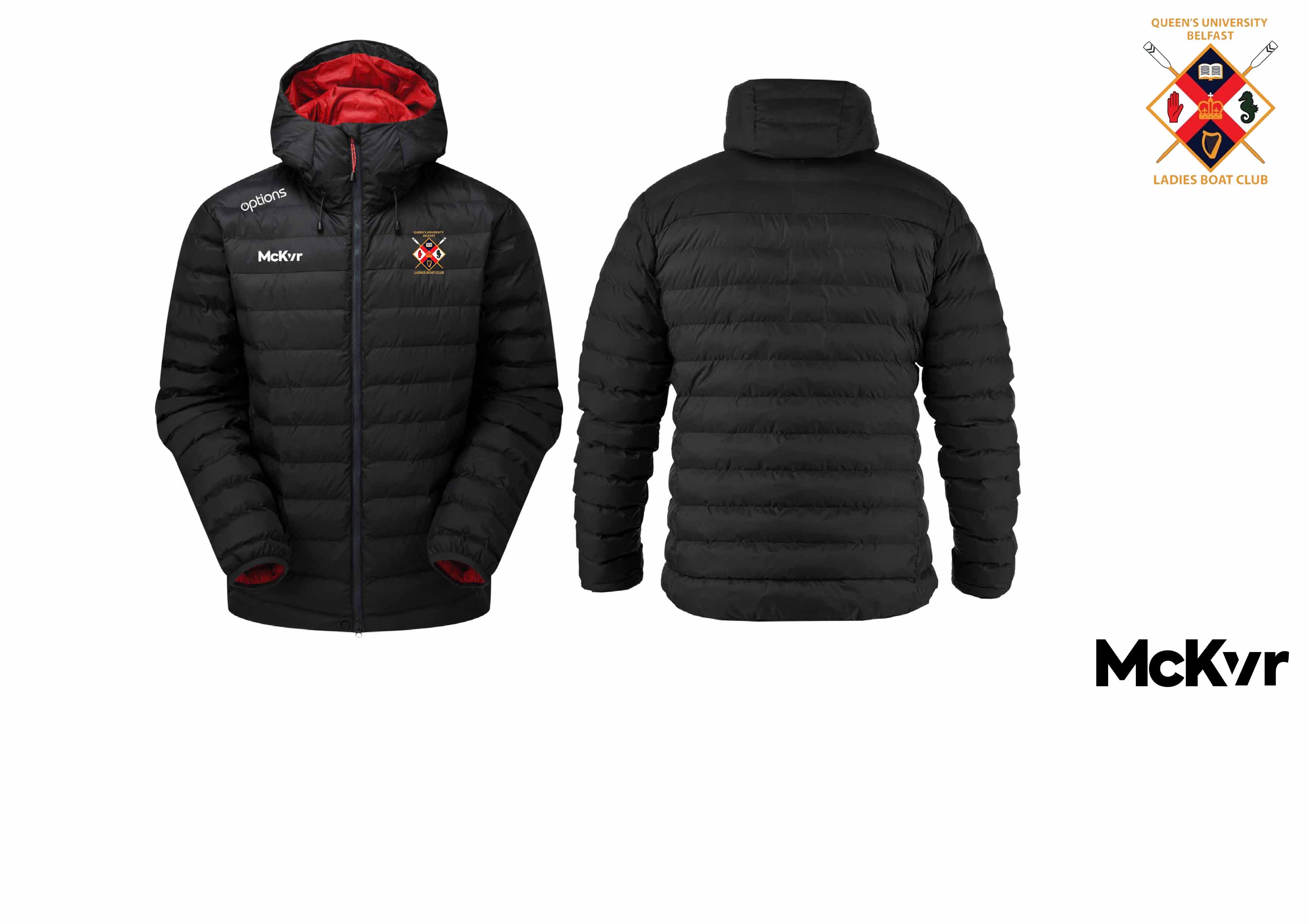 QUB Rowing McKvr Puffa Jacket Womens
