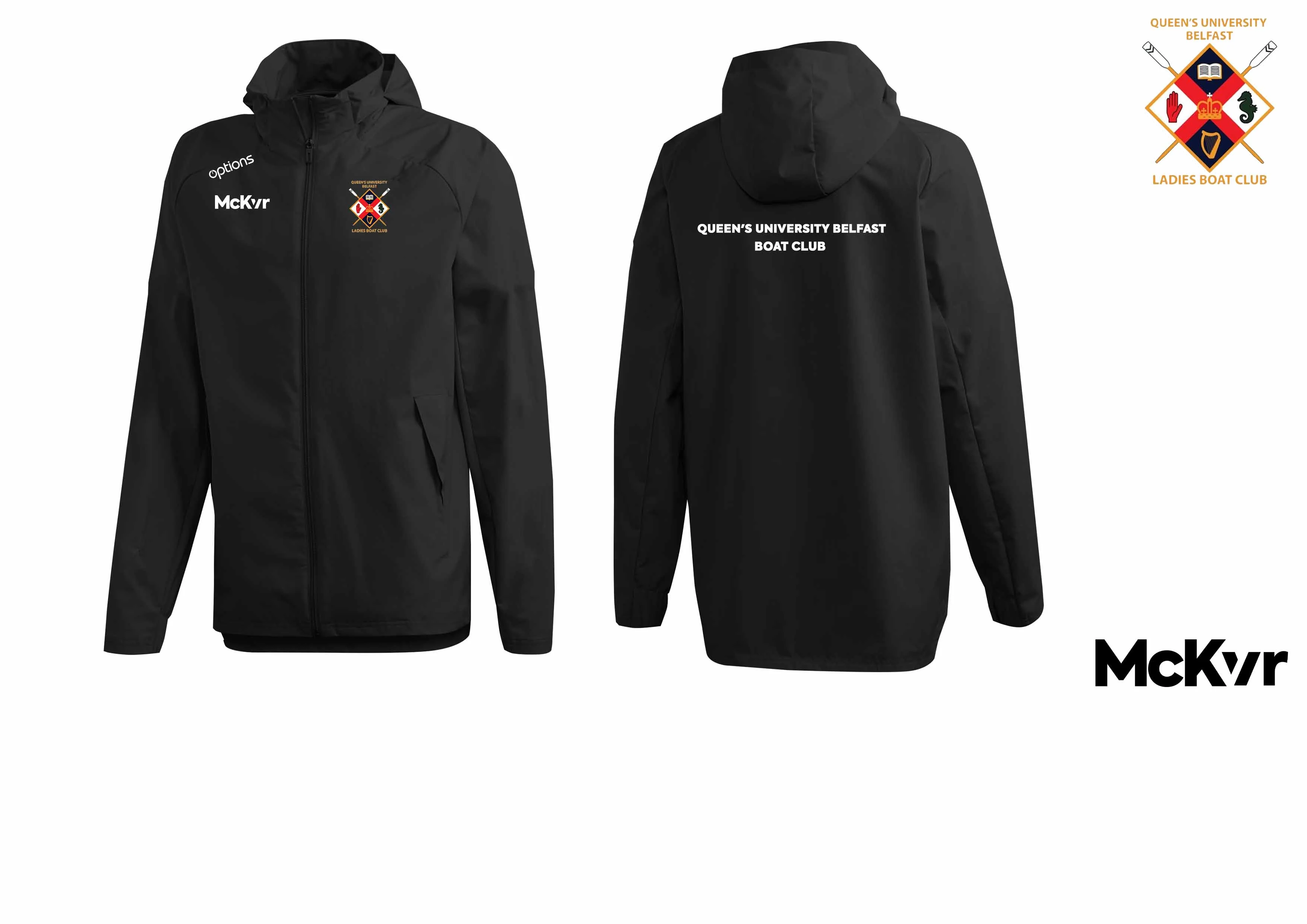QUB Rowing McKvr Womens Rain Jacket