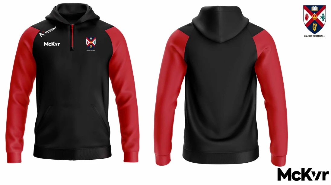 Queens GAA McKvr Quarter Zip Hoodie