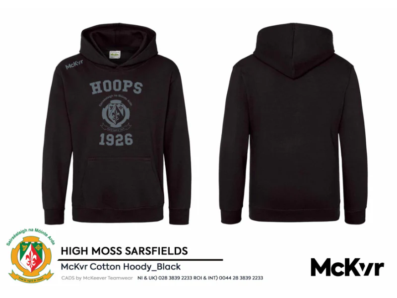 Sarsfields GFC McKvr Pullover Hoodie Black