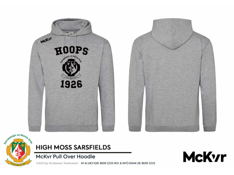 Sarsfields GFC McKvr Pullover Hoodie Grey