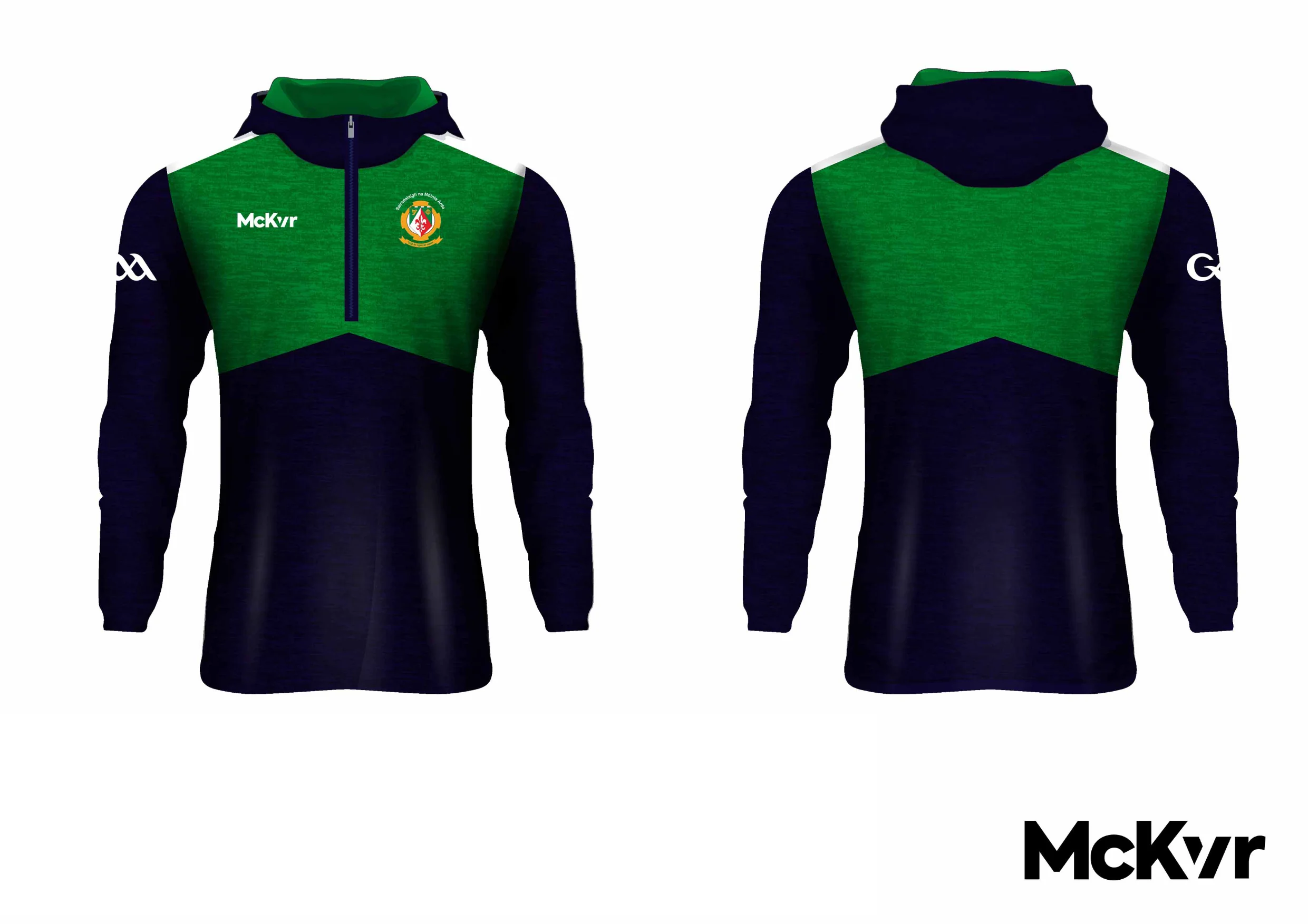 Sarsfields GFC McKvr Quarter Zip Hoodie - GAA