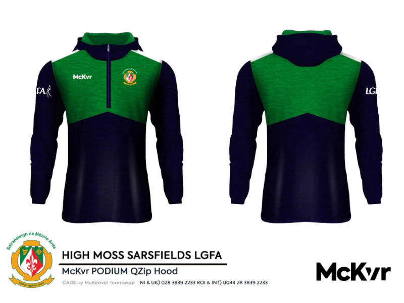 Sarsfields GFC McKvr Quarter Zip Hoodie LGFA