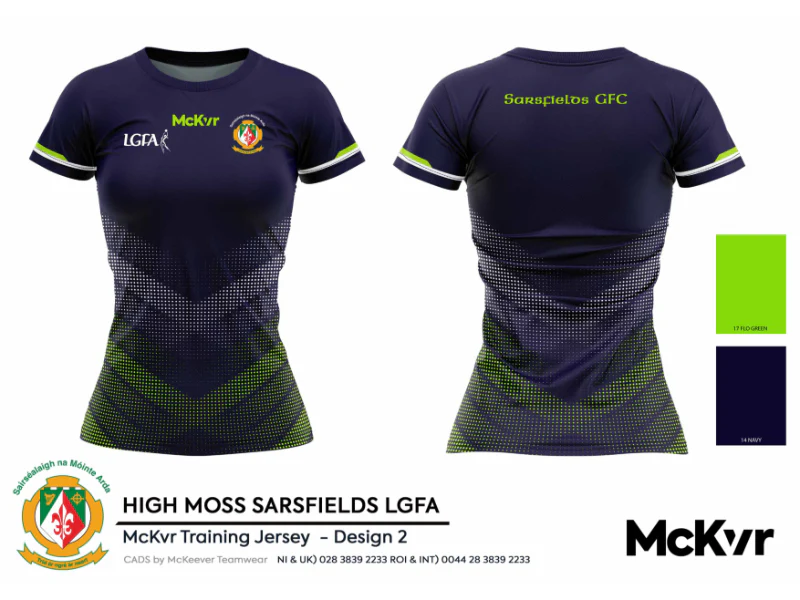 Sarsfields GFC McKvr Training Jersey Matrix LGFA