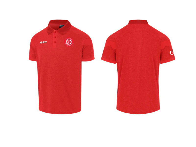 Tír na nÓg McKvr Polo Top Red GAA - Adult