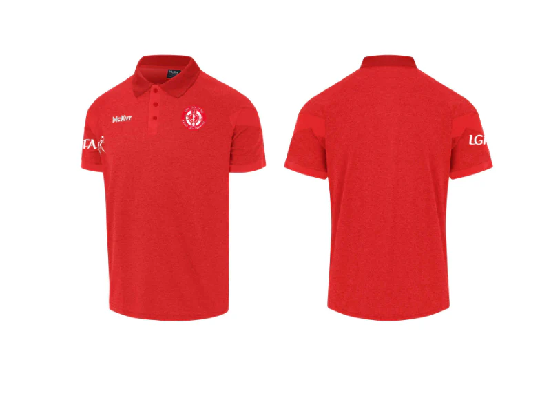 Tír na nÓg McKvr Polo Top Red LGFA - Adult